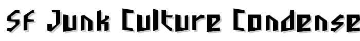 SF Junk Culture Condensed font